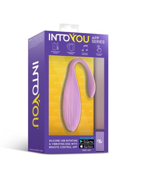 Huevo Vibrador con Bolas Internas con Rotación y APP USB