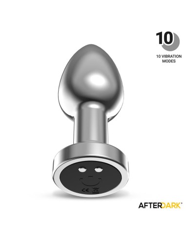Dimpor Plug Anal Cromado con Vibración USB Magnético Talla L