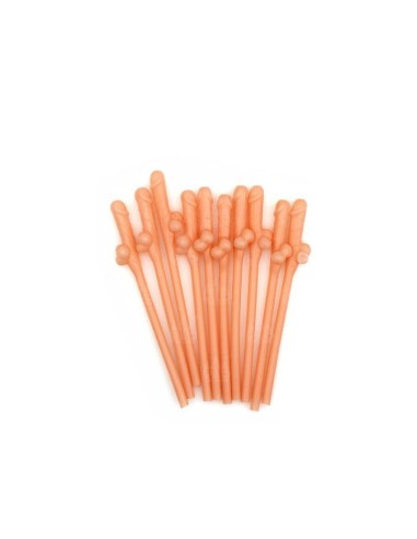 Pajitas forma de Pene 10 unidades