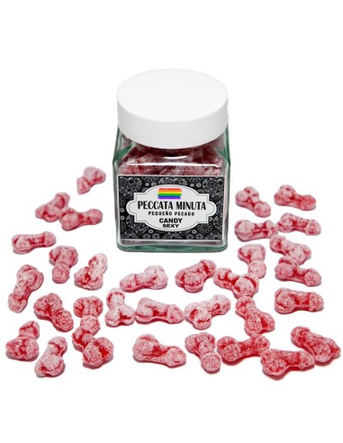 Bote 40 Caramelos Pene LGTB Fresa/Cereza