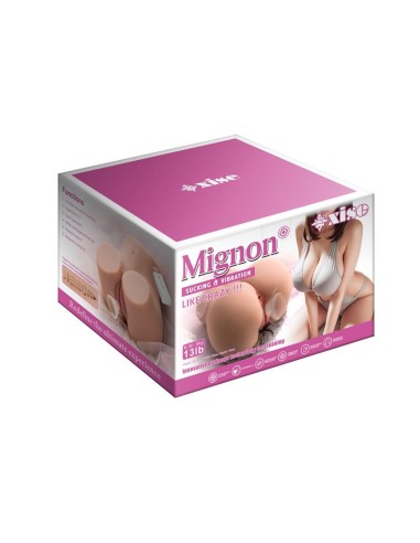 Masturbador Torso Mignon con Vibración y Sucking 6.1 kg