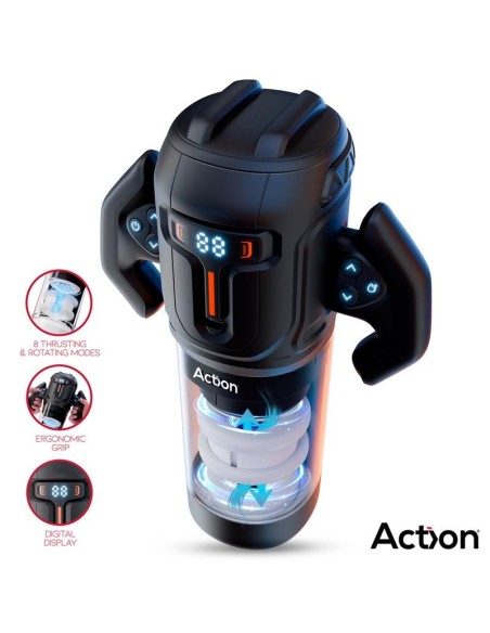 ACTION Zyon Masturbador Automático Avanzado con Up and Down y Rotación