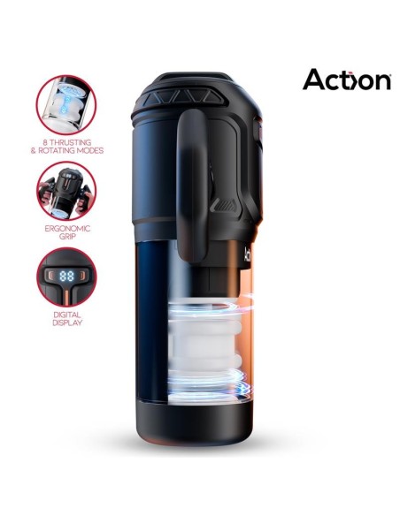 ACTION Zyon Masturbador Automático Avanzado con Up and Down y Rotación