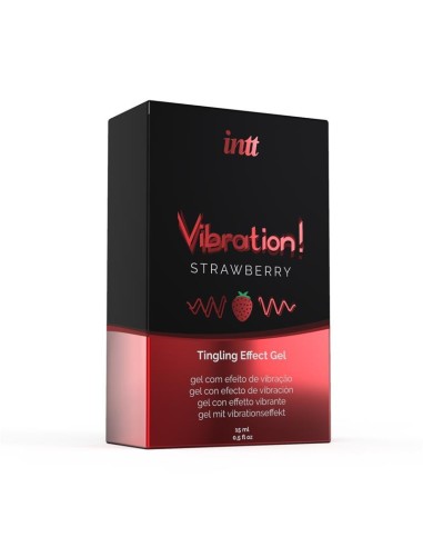 Vibrador Liquido Efecto Calor Aroma Fresa 15 ml