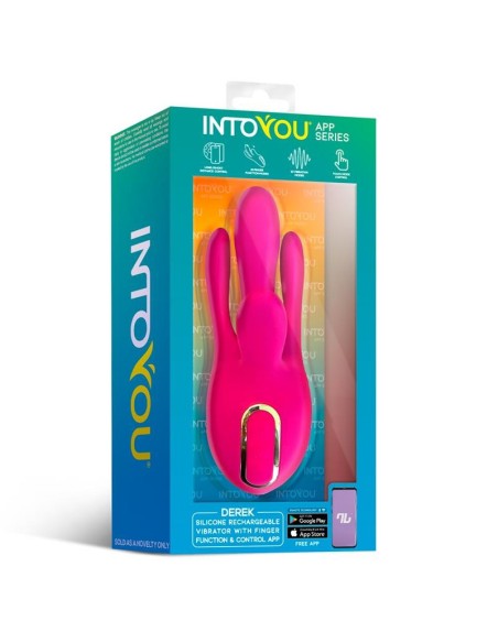 Derek Vibrador con Movimiento Finger 3 Motores y APP