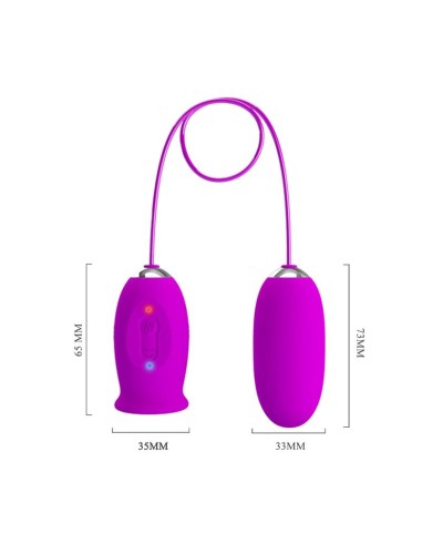 Daisy Huevo Vibrador y Estimulador con Lengua