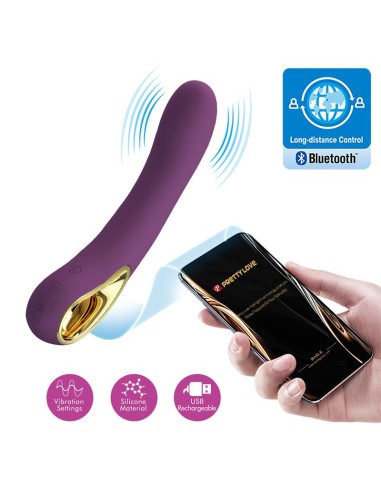 Ethan Vibrador con APP Púrpura