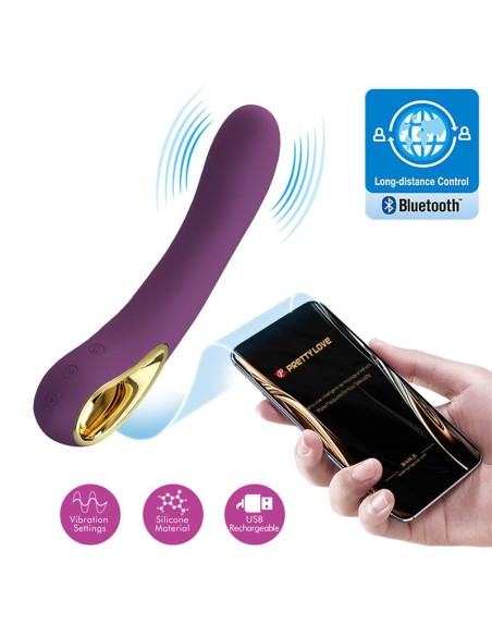 Ethan Vibrador con APP Púrpura