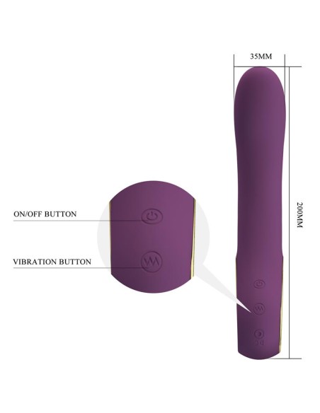 Ethan Vibrador con APP Púrpura