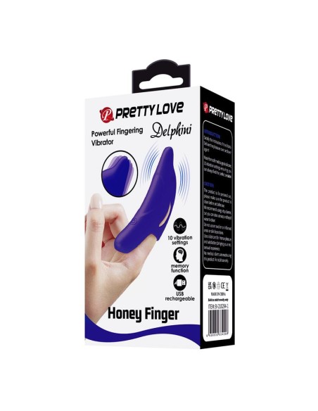 Estimulador de Dedo con Vibración Delphini Honey