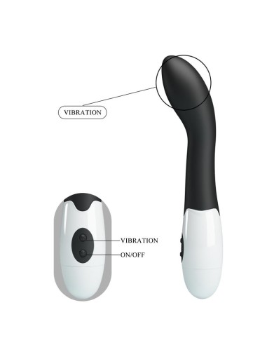 Vibrador Bishop 30 funciones Negro