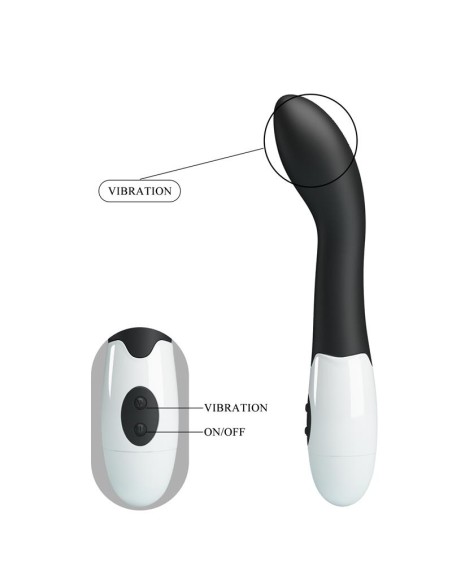 Vibrador Bishop 30 funciones Negro