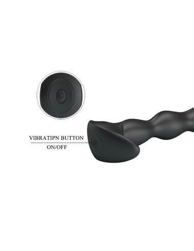 Yale Plug Anal con Vibración Negro