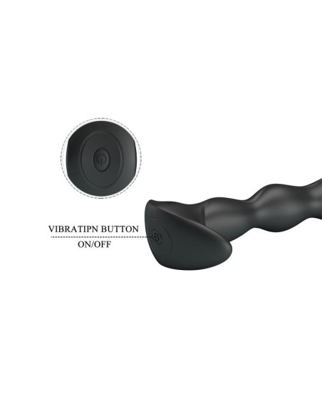 Yale Plug Anal con Vibración Negro