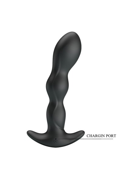 Yale Plug Anal con Vibración Negro