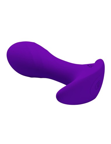 Estimulador Anal con Vibración Púrpura