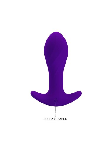 Estimulador Anal con Vibración Púrpura