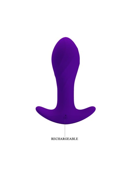 Estimulador Anal con Vibración Púrpura
