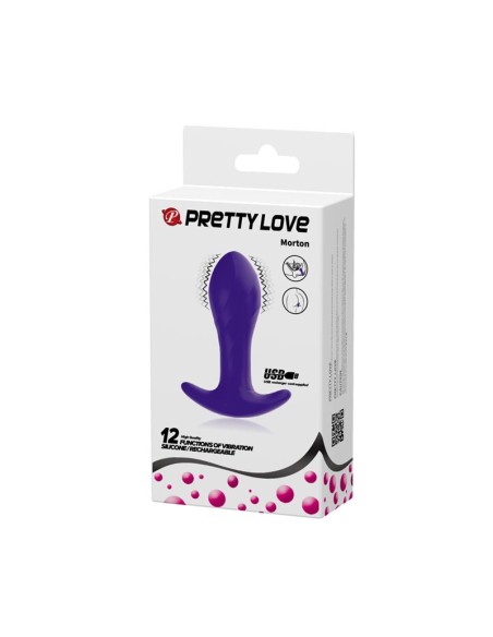 Estimulador Anal con Vibración Púrpura