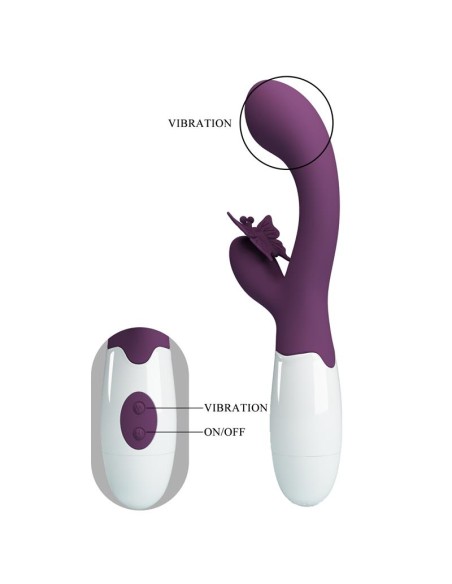 Vibrador Butterfly Kiss 30 funciones Púrpura