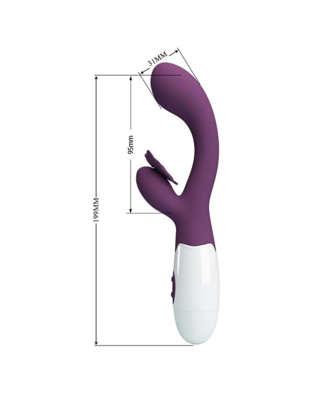 Vibrador Butterfly Kiss 30 funciones Púrpura