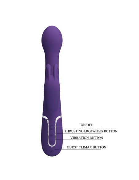 Dejon Vibrador con Thursting y Rotación Twinkled