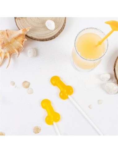 Piruleta de Pene Sabor Piña Colada con Alcohol