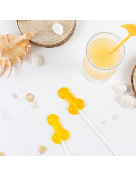 Piruleta de Pene Sabor Piña Colada con Alcohol