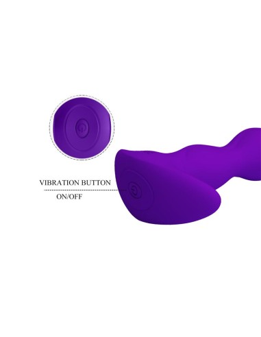 Yale Plug Anal con Vibración Púrpura