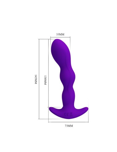 Yale Plug Anal con Vibración Púrpura