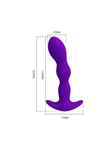 Yale Plug Anal con Vibración Púrpura