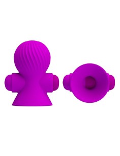 Funda para los Pezones con Vibración Rosa 2