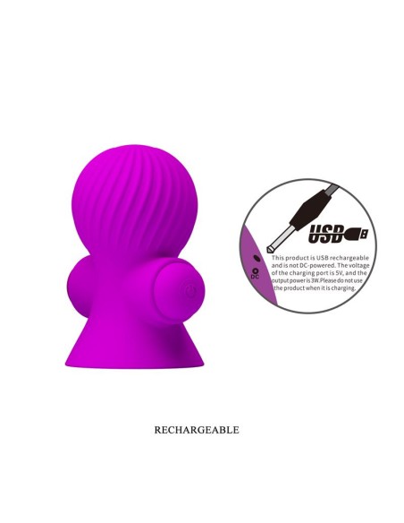 Funda para los Pezones con Vibración Rosa