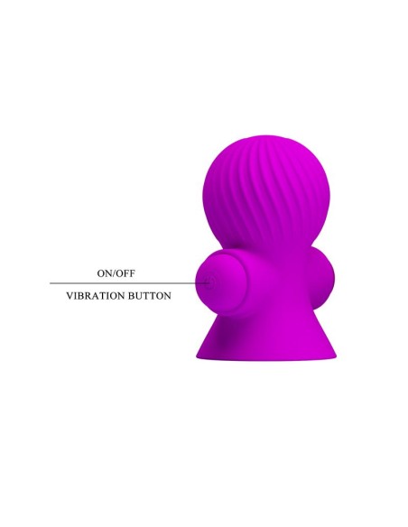 Funda para los Pezones con Vibración Rosa