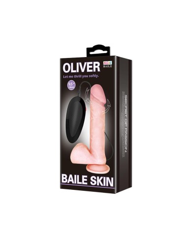 Oliver Dildo Realista con Vibración y Rotación Control Remoto