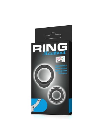 Manhood Set de 2 Anillo para el Pene