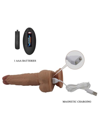 Jonathan Dildo con Vibración y Empuje Control Remoro
