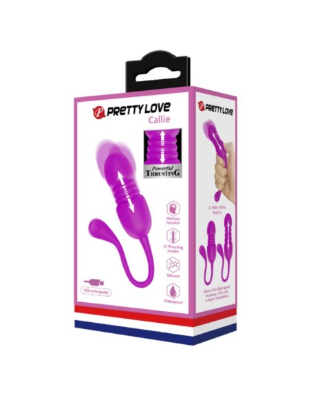 Callie Huevo Vibrador con Movimiento Thursting
