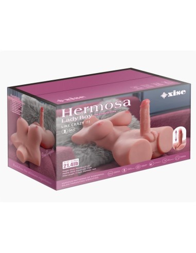 Hermosa Lady Boy Masturbador con Vibración y Thrusting