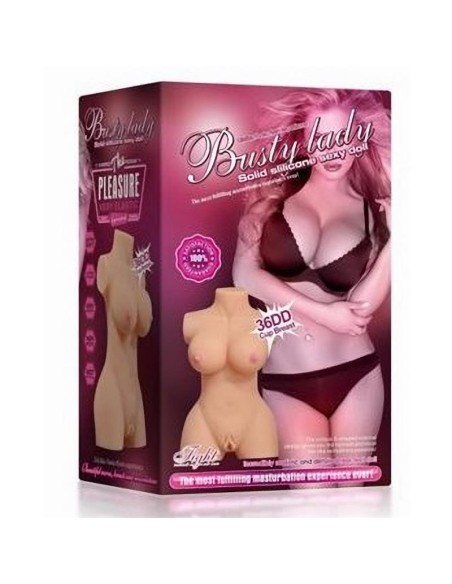 Busty Lady Masturbador Realista