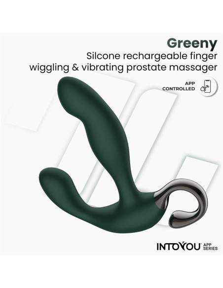Greeny Masajeador Prostático con Finger Wiggling y App