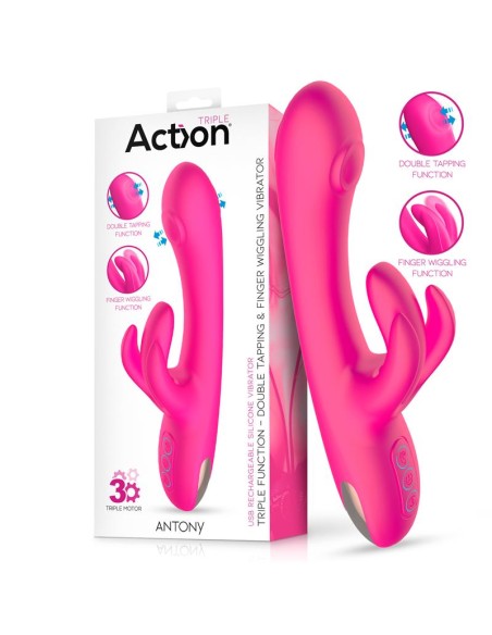 Antony Vibrador con Double Tapping y Función Finger