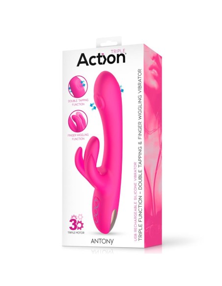 Antony Vibrador con Double Tapping y Función Finger