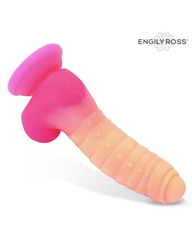 Scalidor Dildo Unicorn Brilla en la Oscuridad Silicona Líquida 18 cm