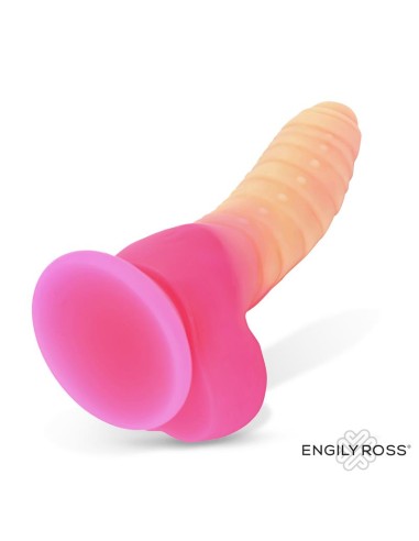 Scalidor Dildo Unicorn Brilla en la Oscuridad Silicona Líquida 18 cm