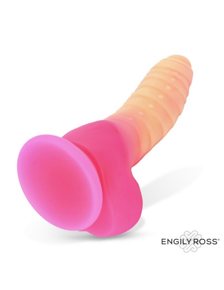 Scalidor Dildo Unicorn Brilla en la Oscuridad Silicona Líquida 18 cm