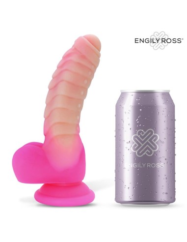 Scalidor Dildo Unicorn Brilla en la Oscuridad Silicona Líquida 18 cm