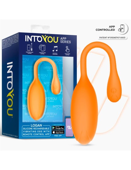 Logan Huevo Vibrador con APP Unibody Naranja