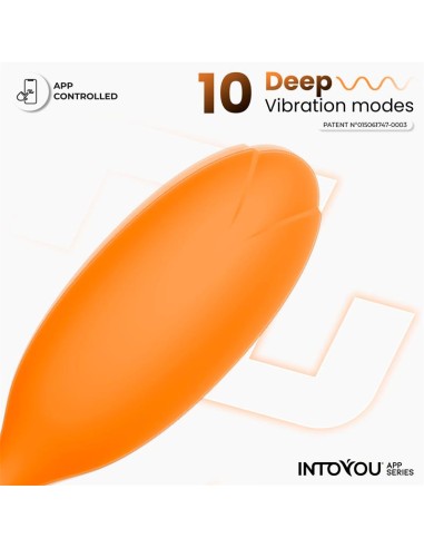 Logan Huevo Vibrador con APP Unibody Naranja