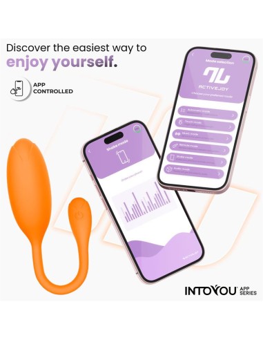 Logan Huevo Vibrador con APP Unibody Naranja
